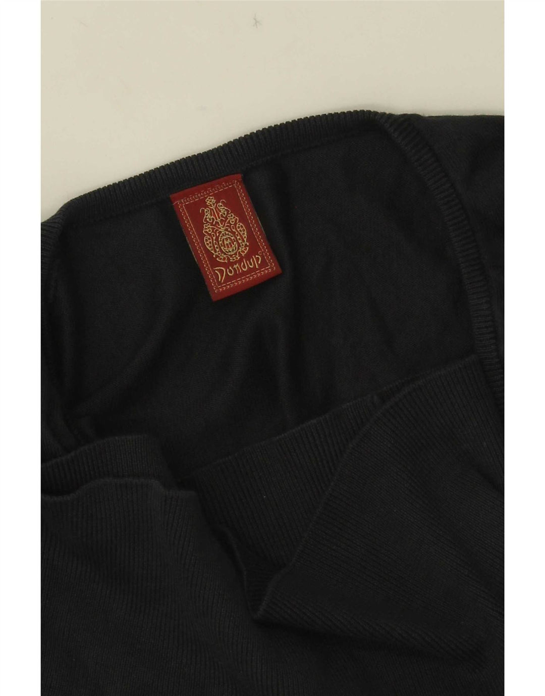 Dondup Dame V-hals sweater UK 10 Small Black