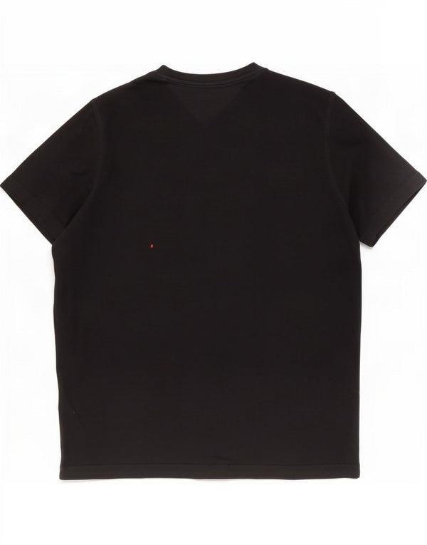 Tommy Hilfiger Herre T-Shirt Top XL Sort Bomuld