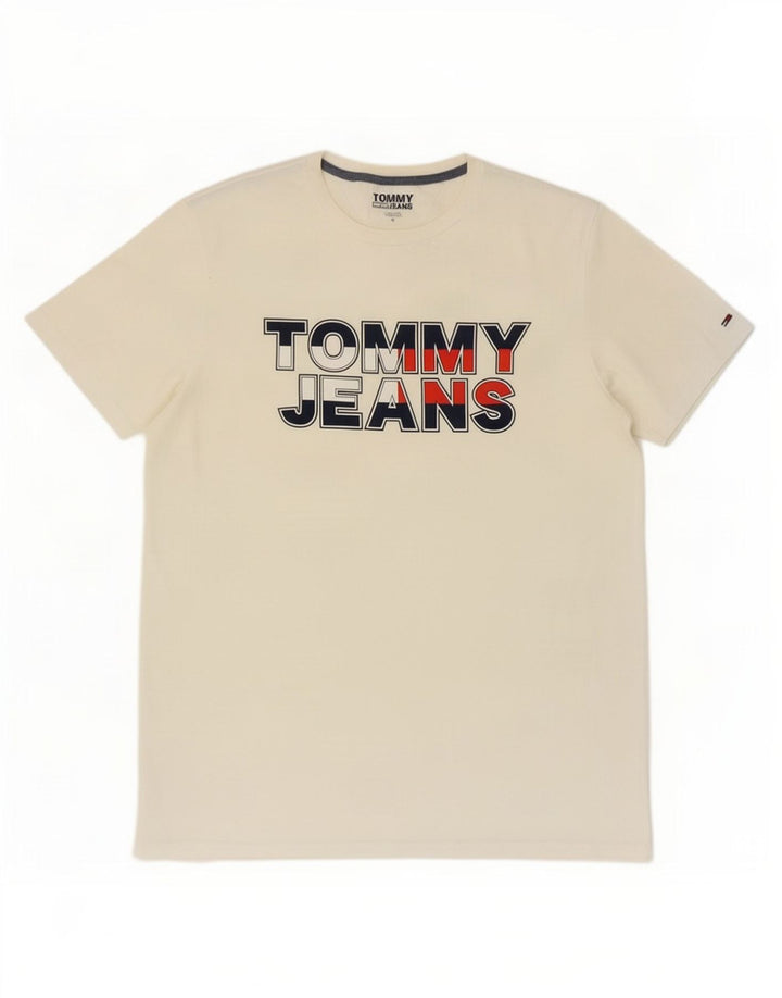 Tommy Hilfiger Herre grafisk T-shirt Top Medium White
