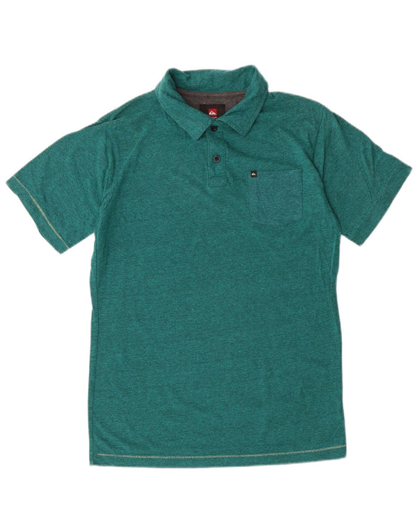 Quiksilver Boys Polo Shirt 13-14 år Grøn Flecked Bomuld