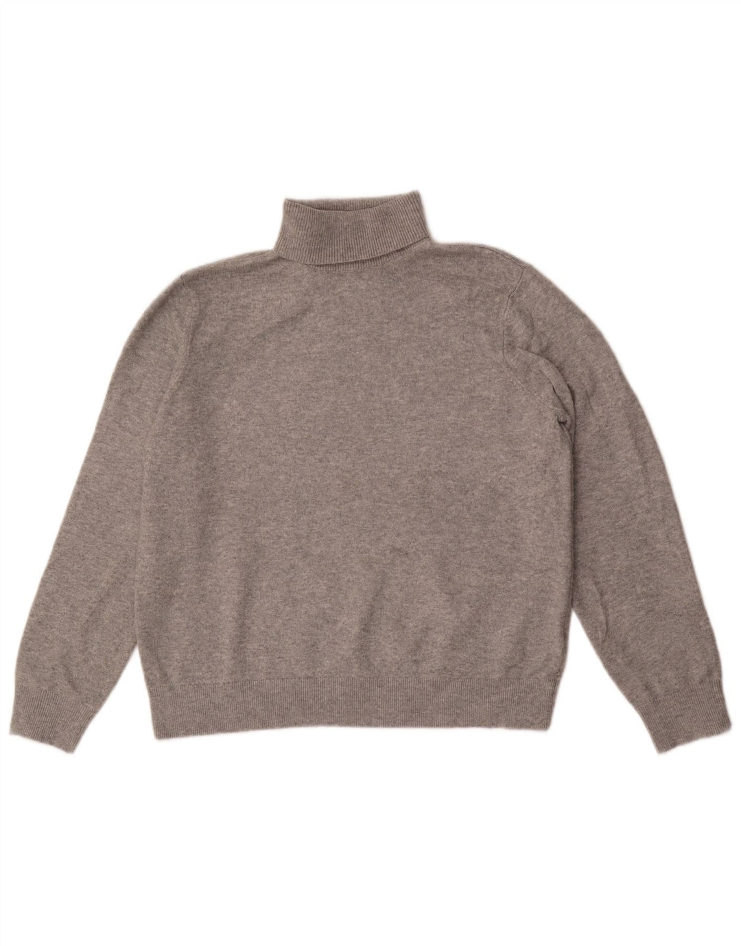 Marks & Spencer Herre Rullehals sweater Medium Grå Polyester