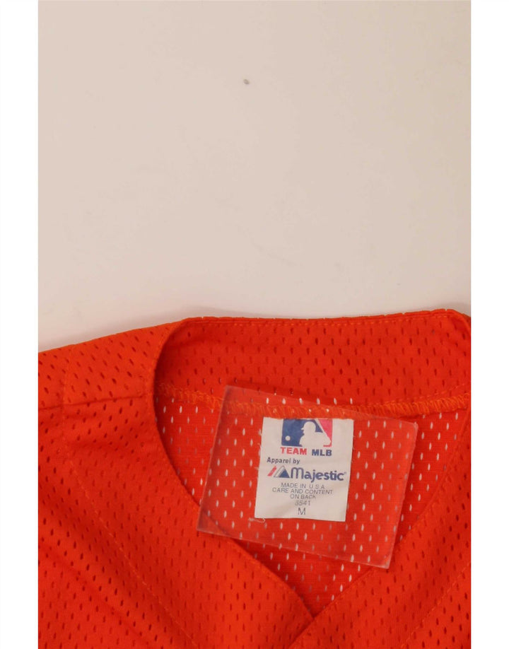 Majestic Boys Mets Grafisk Jersey Top 13-14 år Medium Orange Polyester