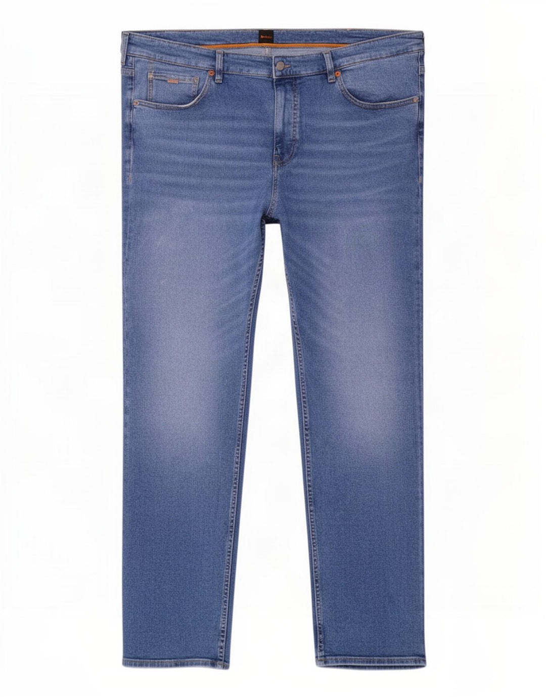 Hugo Boss Straight Jeans til mænd W44 L32 blå bomuld
