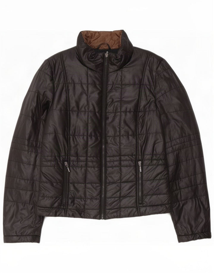 Geox Womens Respira Polstret jakke UK 14 Large Black Polyester