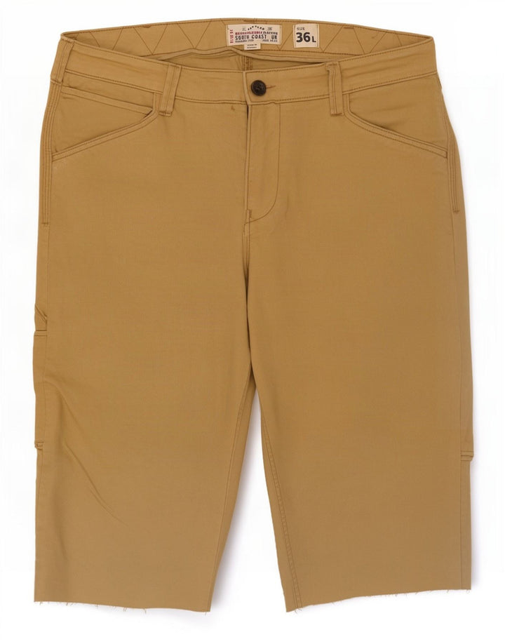 Fat Face Herre Bermuda Shorts W36 Stor Beige Bomuld