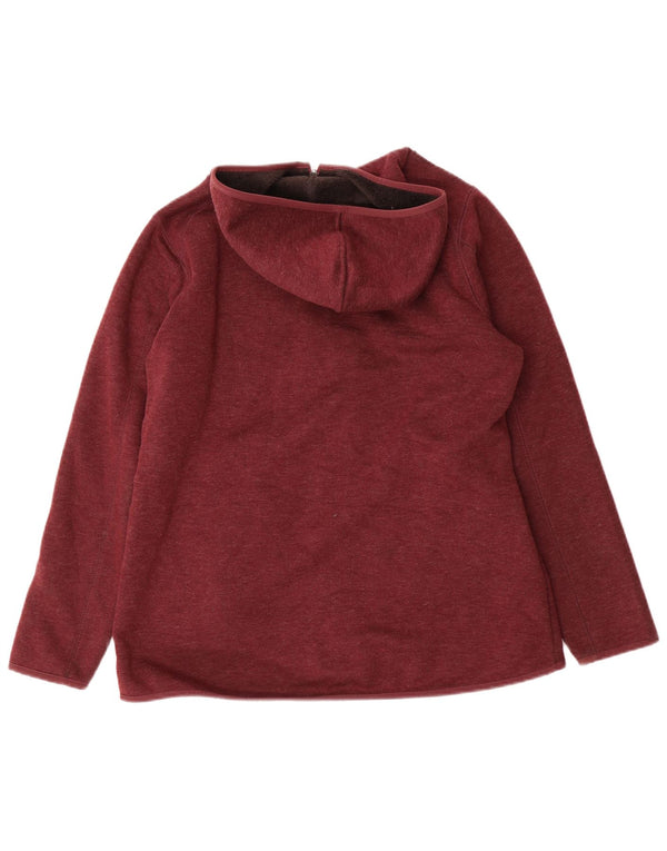 Marks & Spencer Dame Hættetrøje Sweater UK 16 Large Bourgogne Polyester
