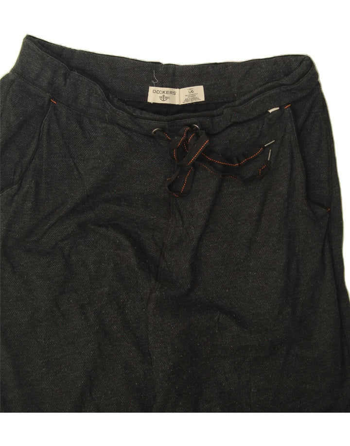 DOCKERS Womens Tracksuit Trousers UK 14 Large Grey Vintage Dockers and Second-Hand Dockers from Messina Hembry 