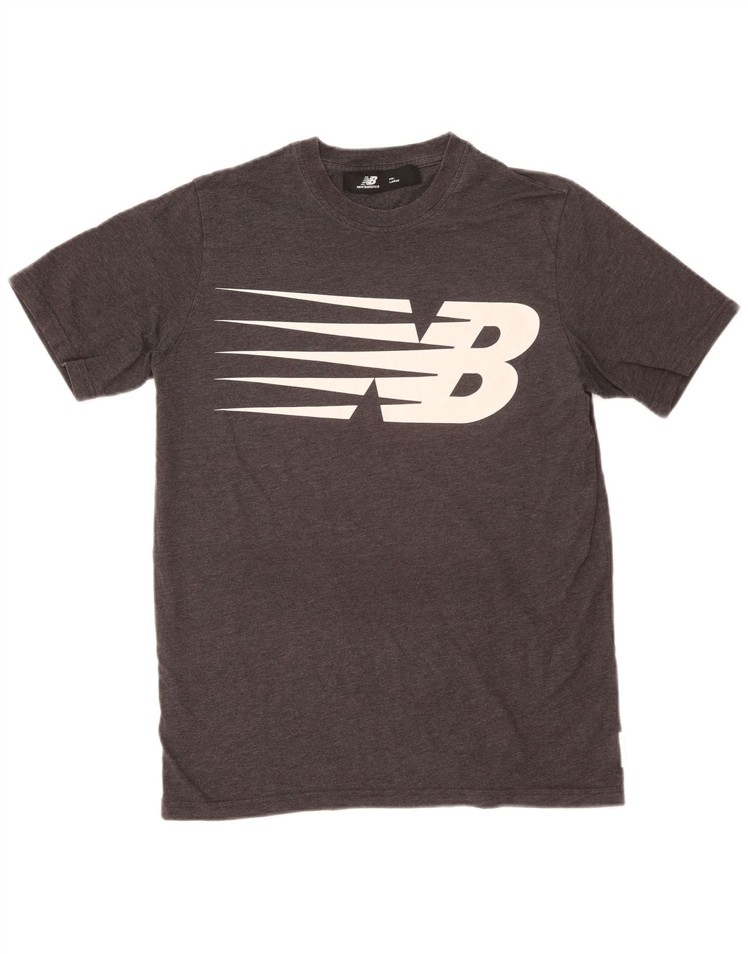 New Balance Herre Grafisk T-Shirt Top Stor Grå Flecked