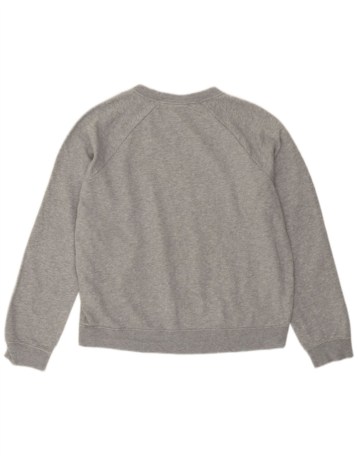 Nike Dame Loose Fit Sweatshirt Jumper UK 12 Medium Grey Bomuld