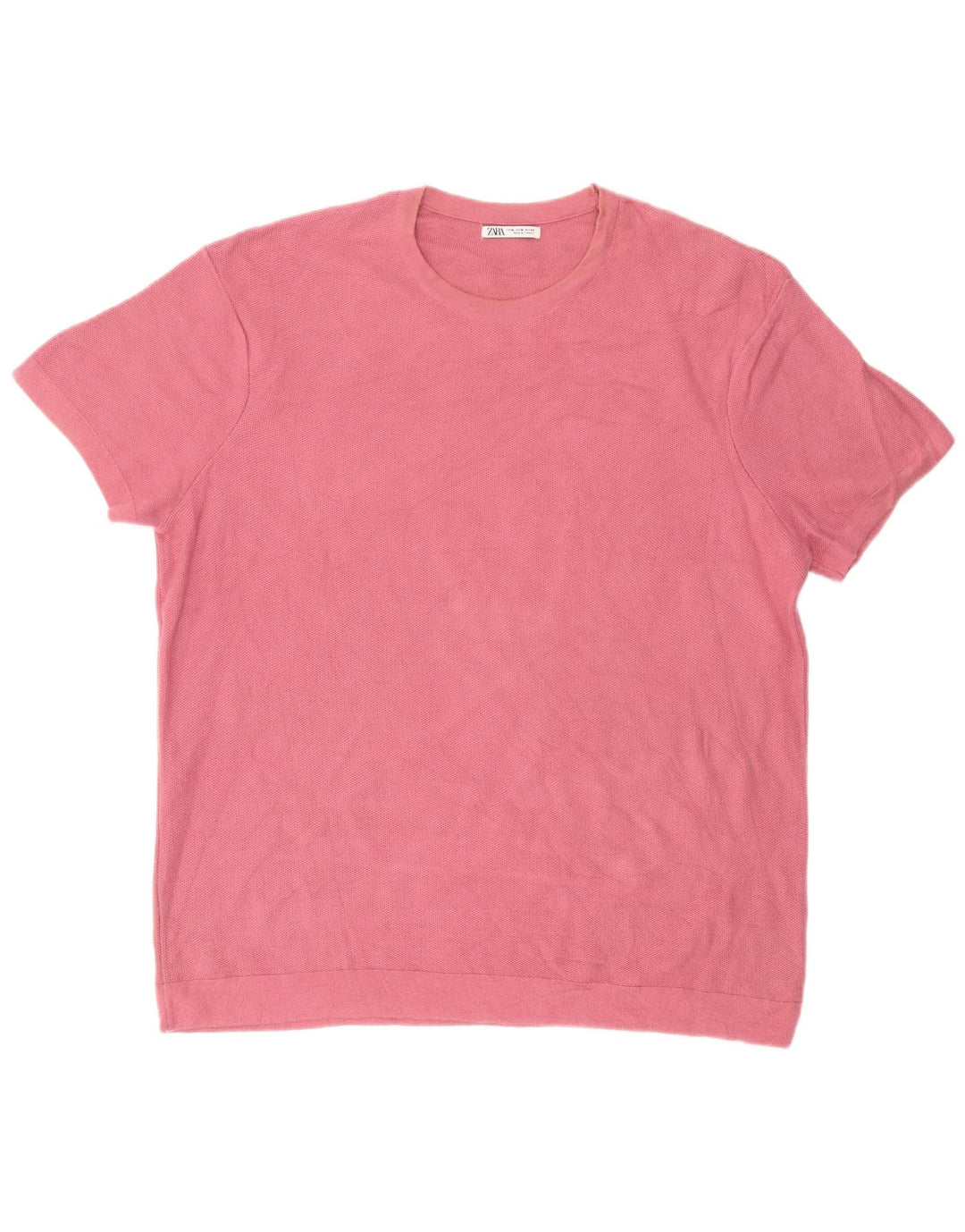 Zara Herre T-Shirt Top XL Pink