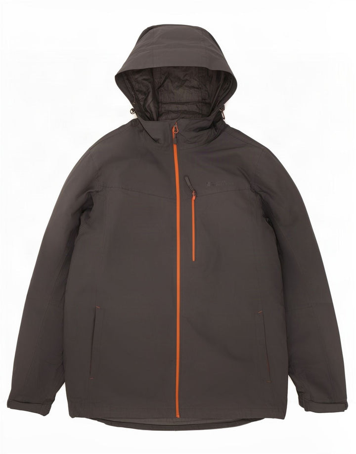 Mountain Warehouse Herre Hætte Regnjakke UK 40 Stor Grå Polyester