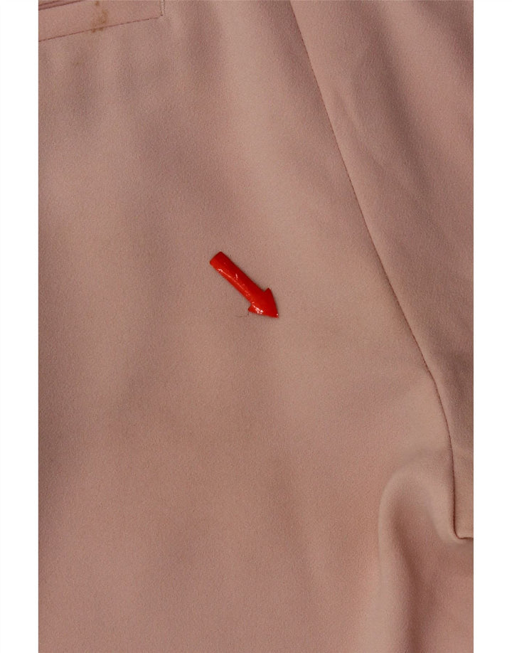 Zara Slim Chino-bukser til kvinder Small W27 L26 Pink Polyester