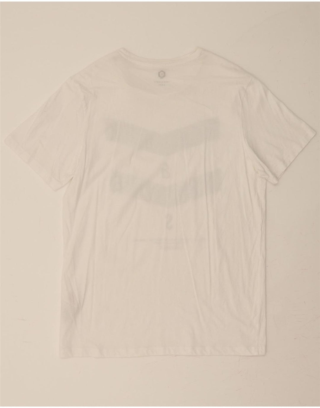 JACK & JONES Mens Graphic T-Shirt Top XL White Cotton Vintage Jack & Jones and Second-Hand Jack & Jones from Messina Hembry 