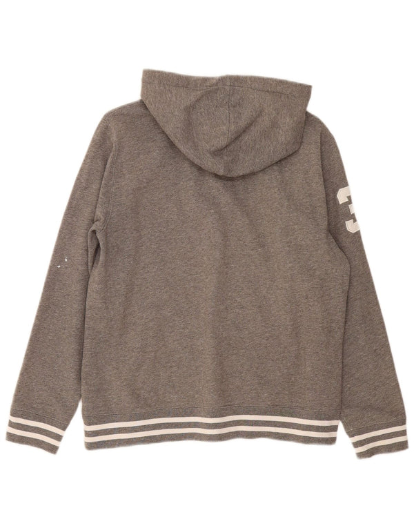 Polo Ralph Lauren Boys Graphic Hoodie Jumper 15-16 Years XL Grey Flecked