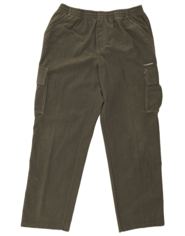 Diadora Herre Cargo Træningsdragt Bukser UK 42 Stor Khaki Polyester