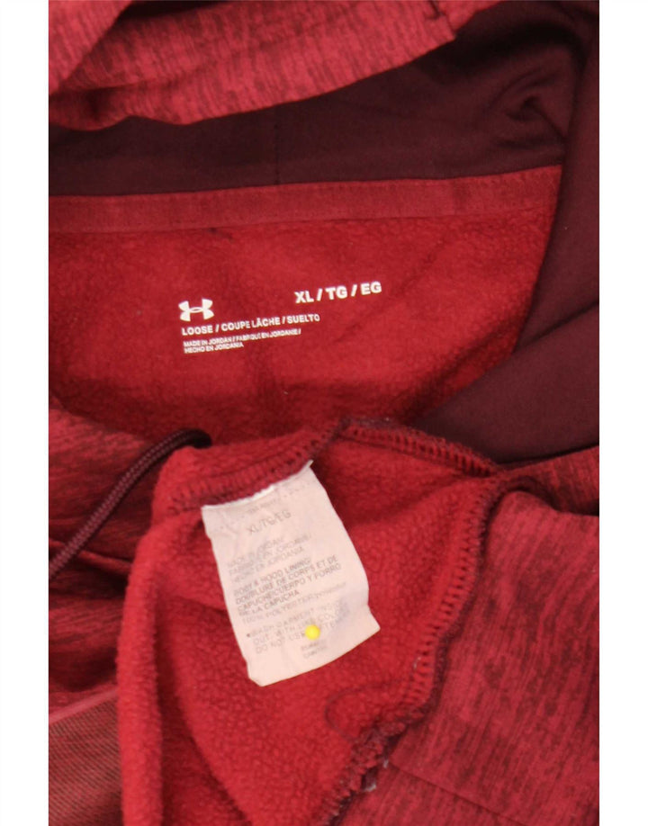 Under Armour Herre grafisk hættetrøje XL Maroon Flecked Polyester