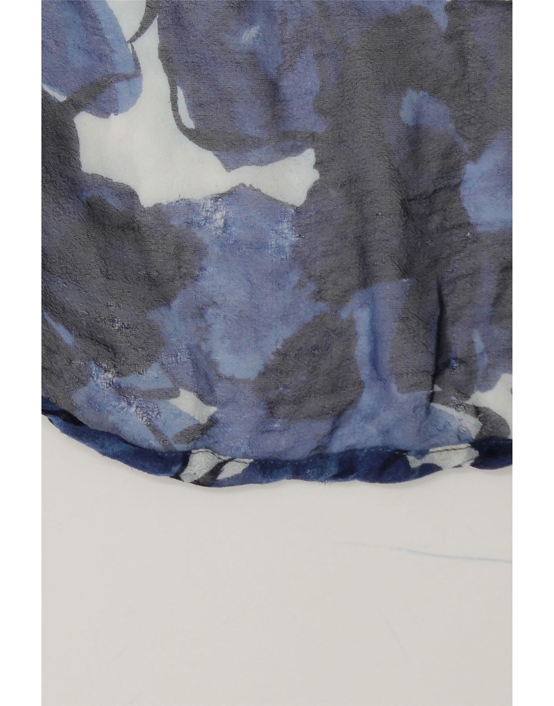 STEFANEL Womens Asymmetrical Skirt Small W26  Blue Floral Viscose Vintage Stefanel and Second-Hand Stefanel from Messina Hembry 