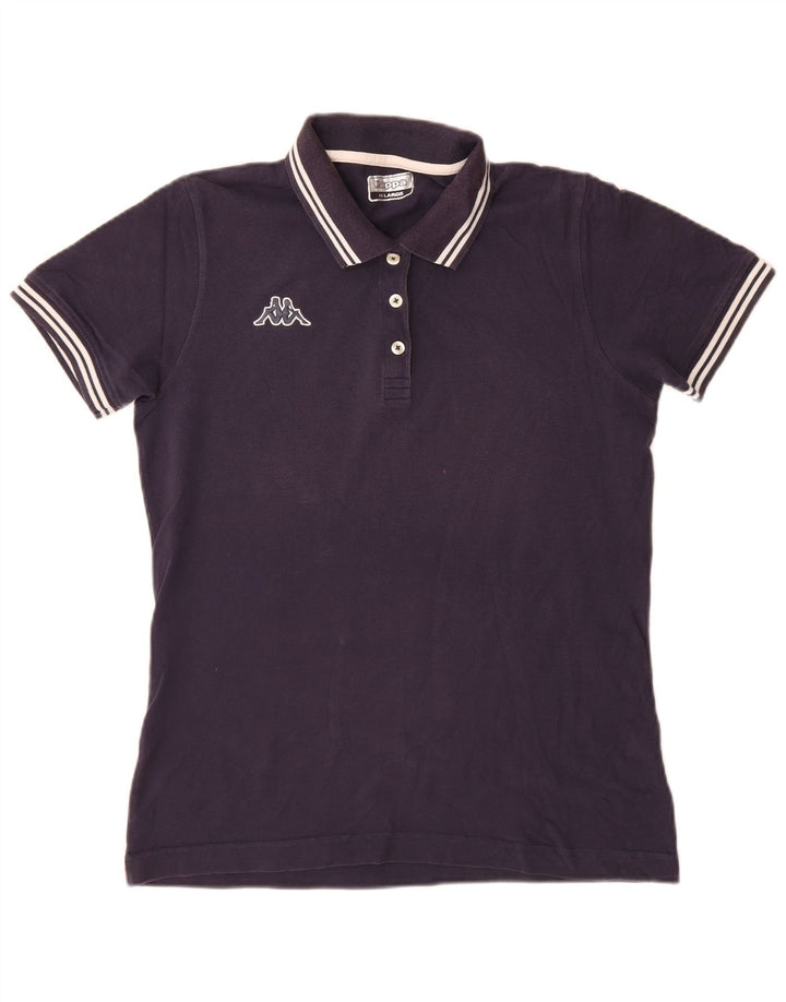 Kappa Dame Slim Polo Shirt 2XL Marineblå Stribet