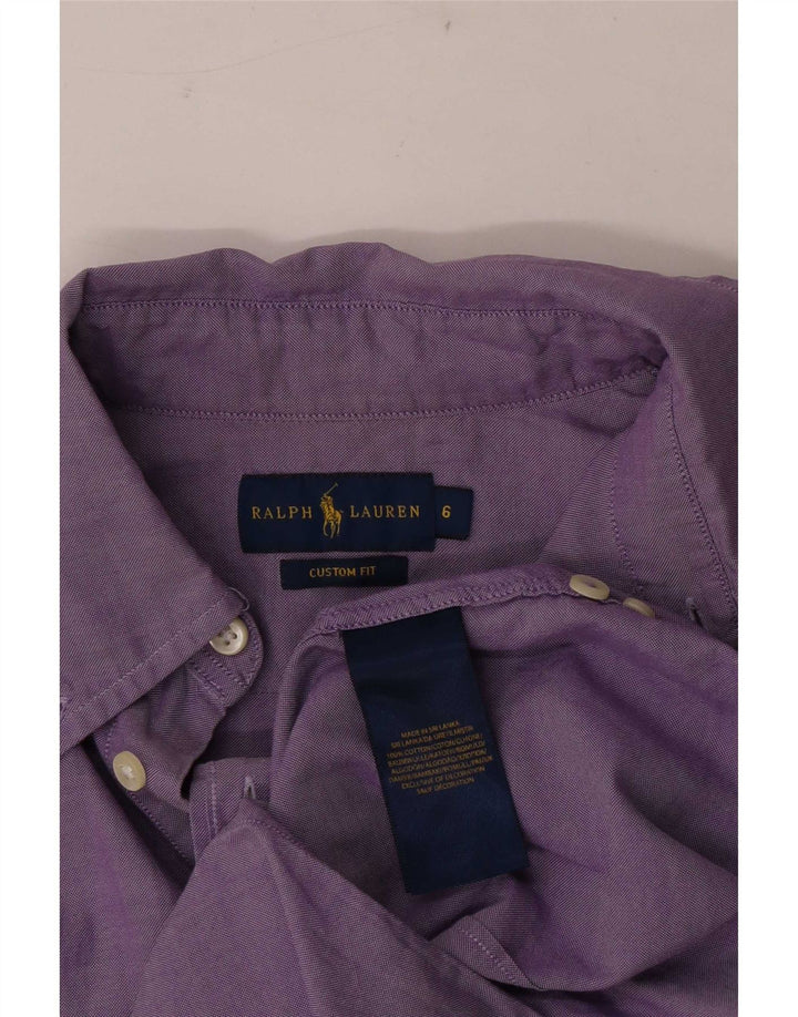 Ralph Lauren Herre Custom Fit skjorte US 6 medium lilla bomuld