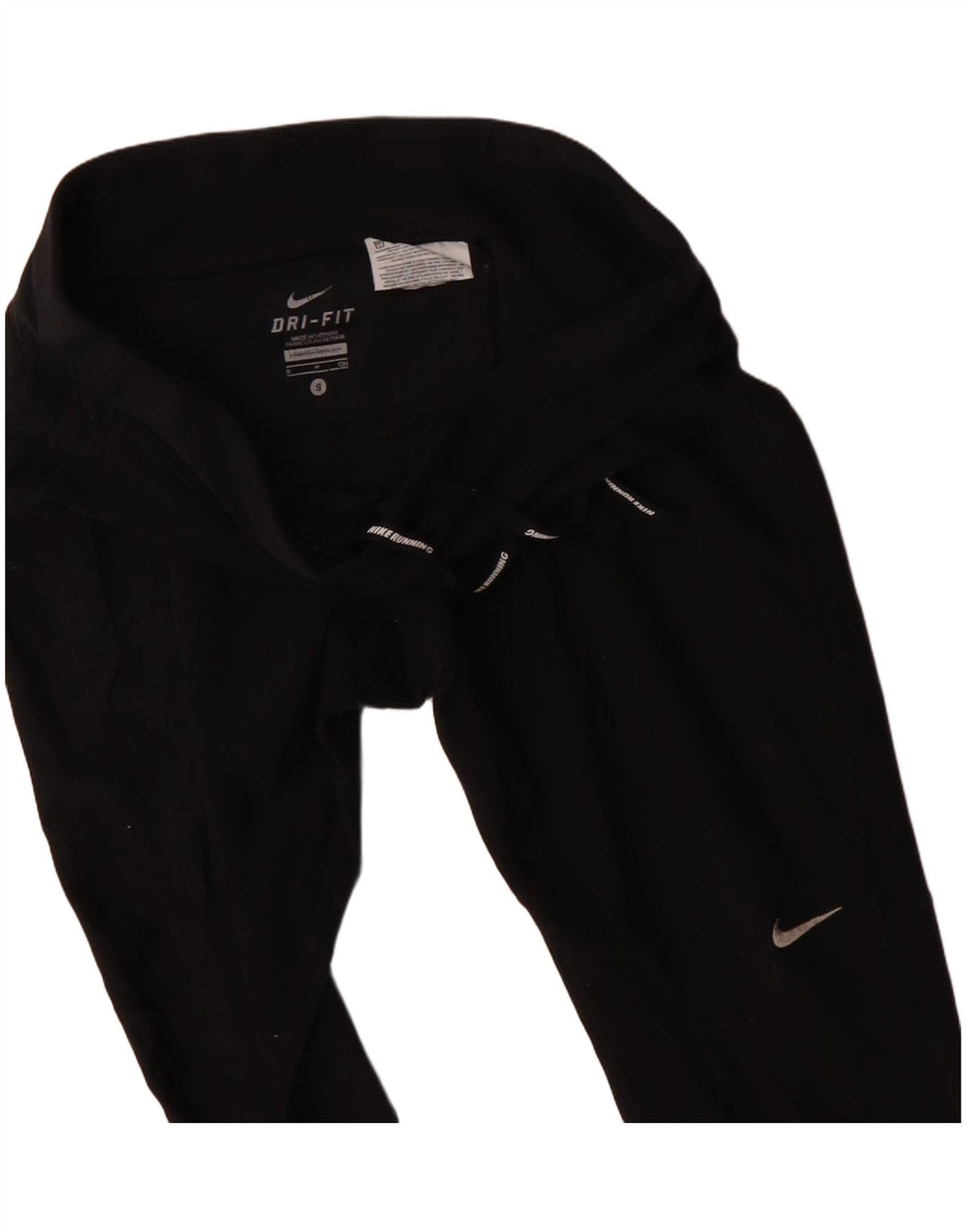 Nike Dame Dri Fit træningsdragt Bukser UK 10 Small Black Polyester