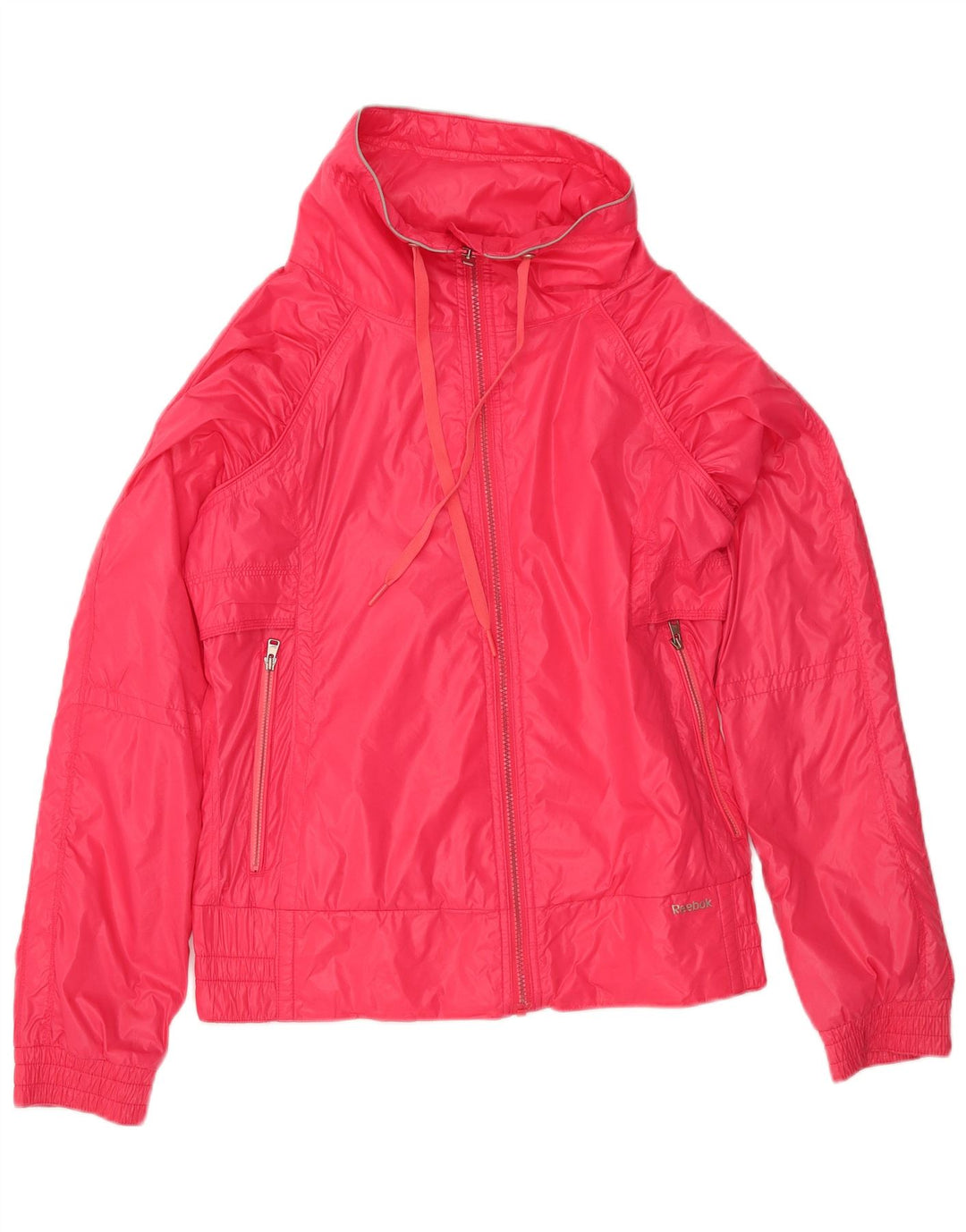 REEBOK træningsdragt topjakke til kvinder UK 14 Medium Pink Polyester