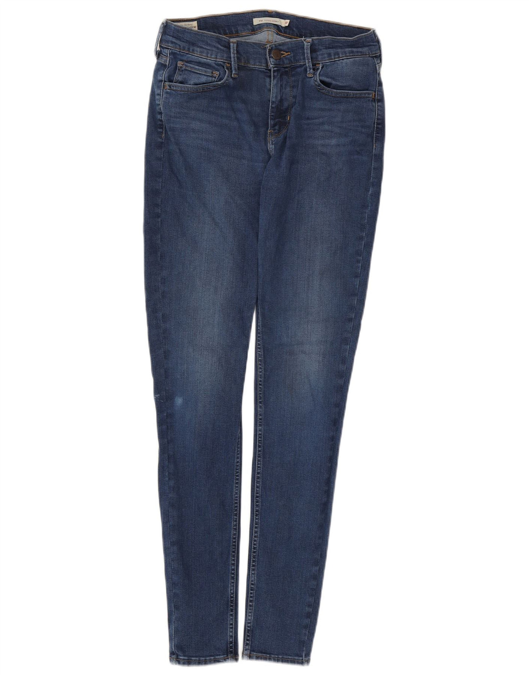 LEVI'S Dame 710 Super Skinny Jeans W30 L31 Blå Bomuld