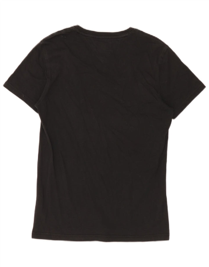 Tommy Hilfiger Herre T-Shirt Top Lille Sort Bomuld