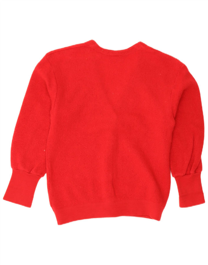 Lacoste Dame Cardigan Sweater Størrelse 46 XL Rød Uld