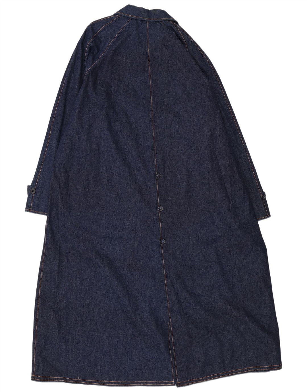 VINTAGE Herre Oversized Denim Coat UK 18 XL Navy Blue