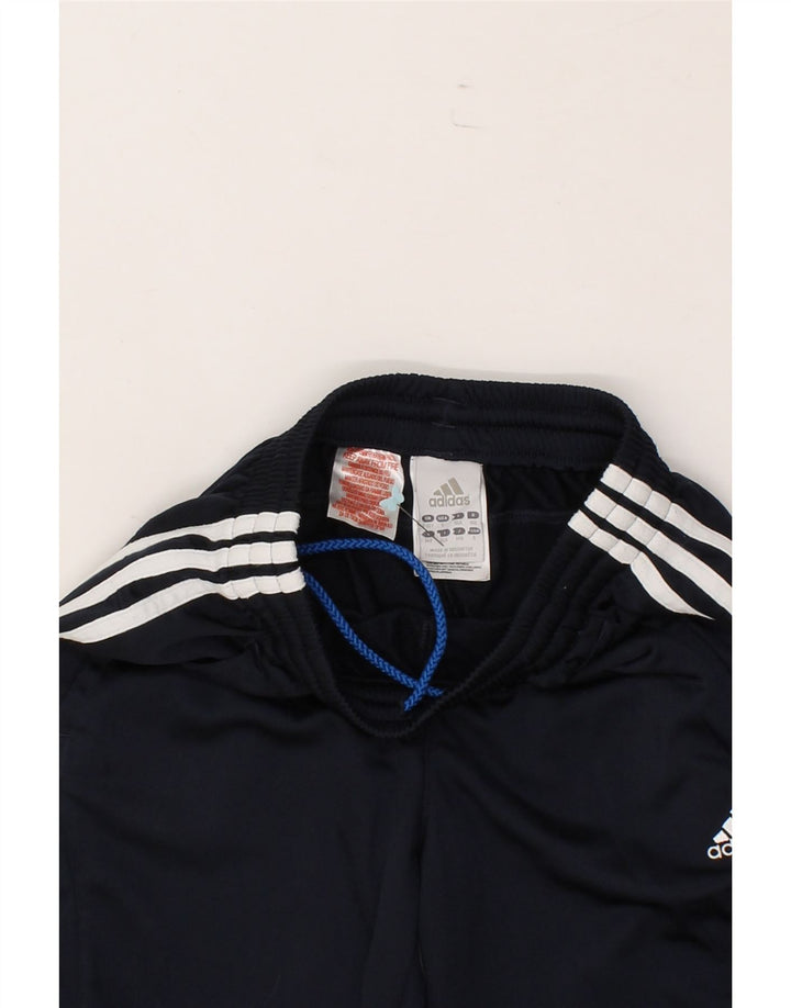 ADIDAS Boys Tracksuit Trousers 9-10 Years  Navy Blue Polyester Vintage Adidas and Second-Hand Adidas from Messina Hembry 
