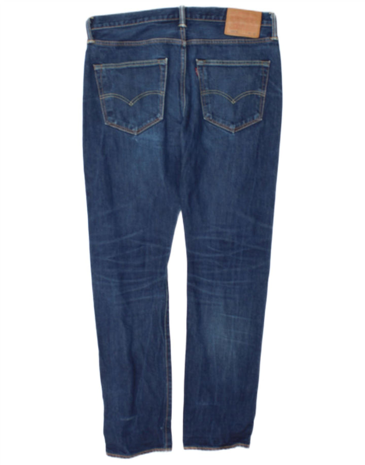 Levi's Herre 501 lige jeans W34 L32 blå bomuld