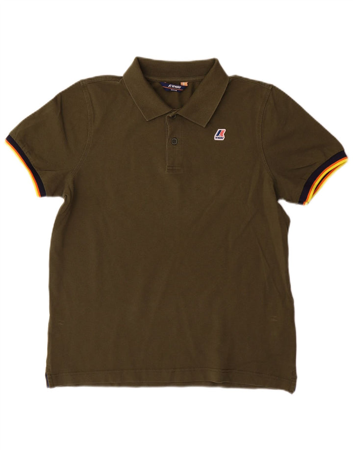 K-Way Herre poloshirt Medium Khaki Bomuld