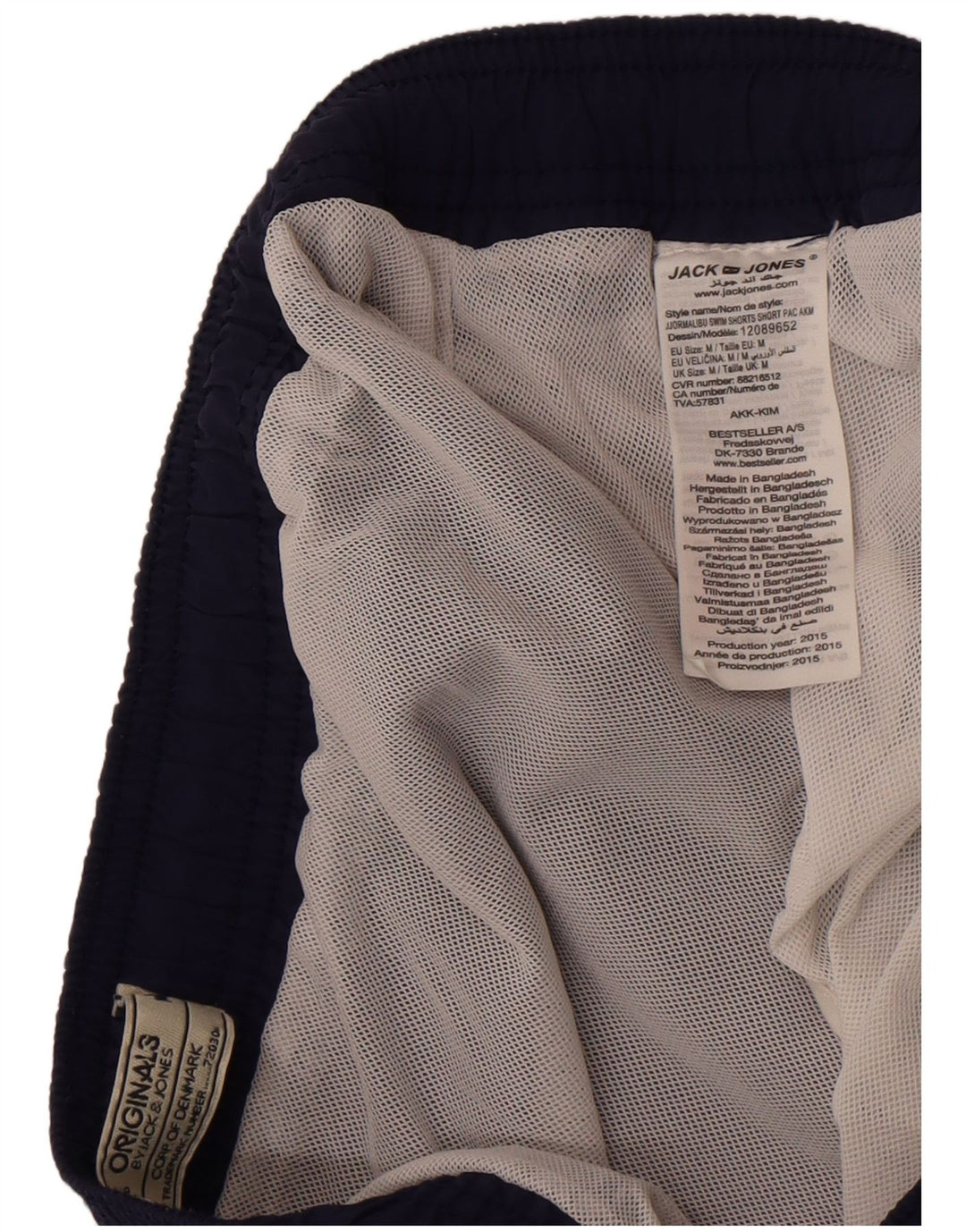 Jack & Jones badeshorts til mænd mellem marineblå nylon