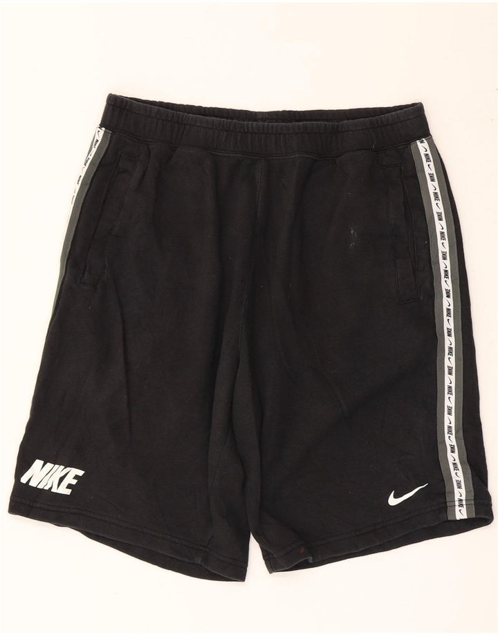Nike grafiske sportsshorts til mænd, store sorte Colourblock Bomuld