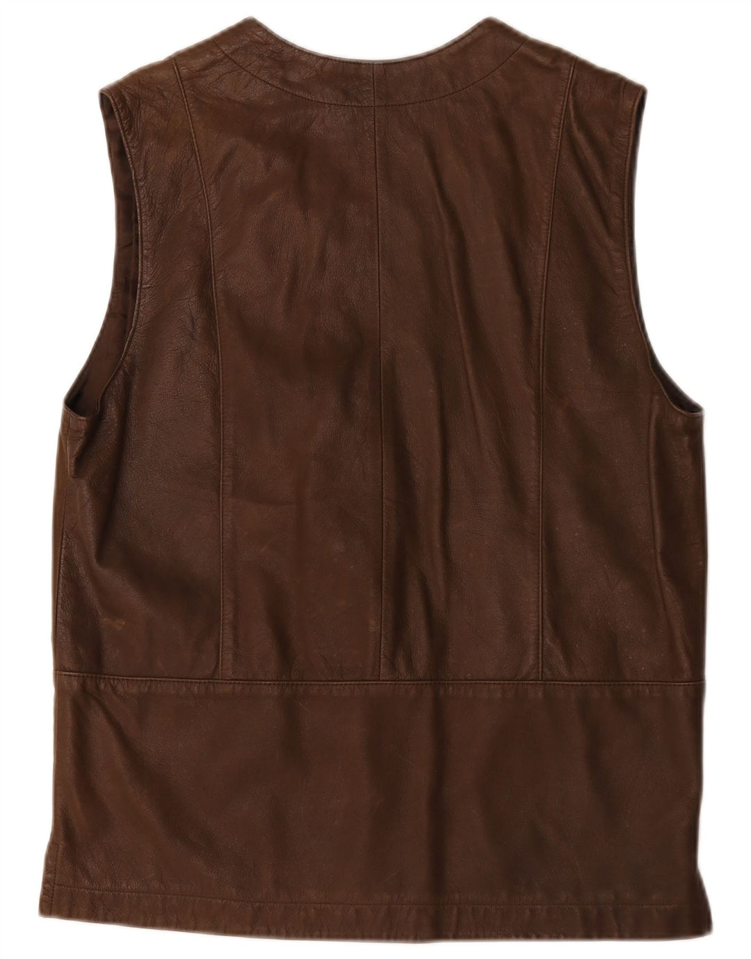 Roxy Dame Læder Gilet EU 38 Medium Brun Læder