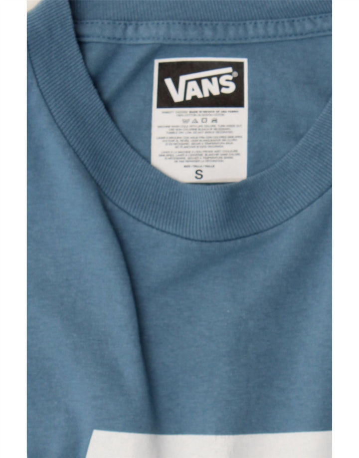 VANS Mens Graphic T-Shirt Top Small Blue Cotton Vintage Vans and Second-Hand Vans from Messina Hembry 