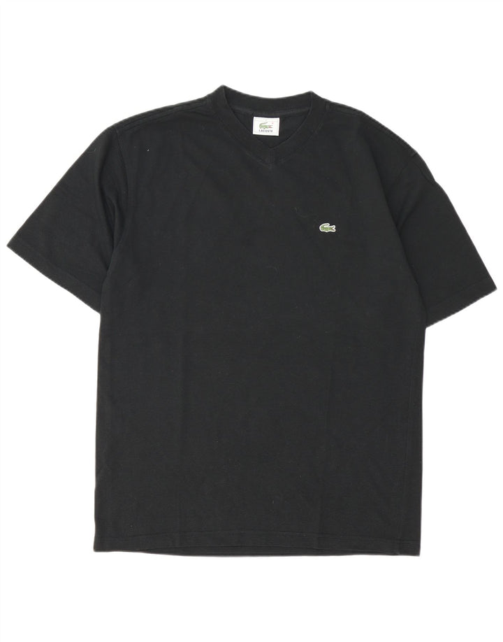 Lacoste Herre T-Shirt Top størrelse 3 Lille sort bomuld