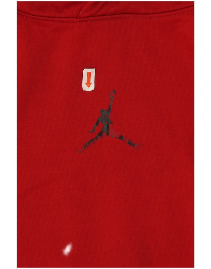 Jordan Boys Hoodie Jumper 12-13 år Stor Rød Polyester
