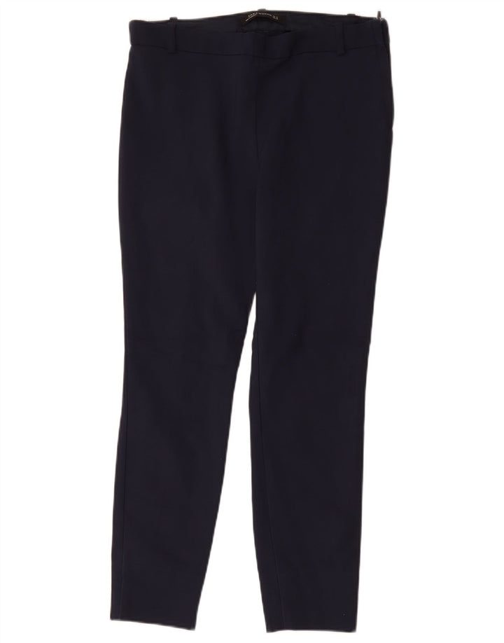 Zara Dame Slim Casual Bukser Medium W28 L26 Marineblå