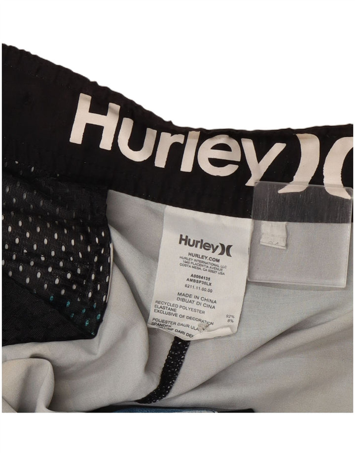 Hurley Herre grafiske badeshorts Stor flerfarvet stribet polyester