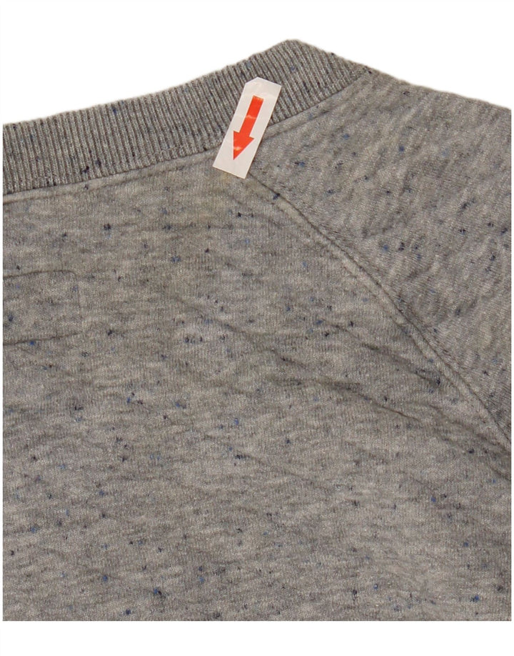 Jack Wills Dame Oversized Sweatshirt Jumper UK 8 Lille Grå Bomuld