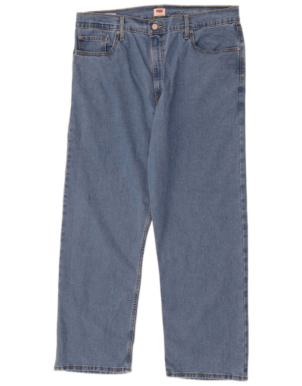 Levi's Straight Jeans til mænd W34 L28 blå bomuld