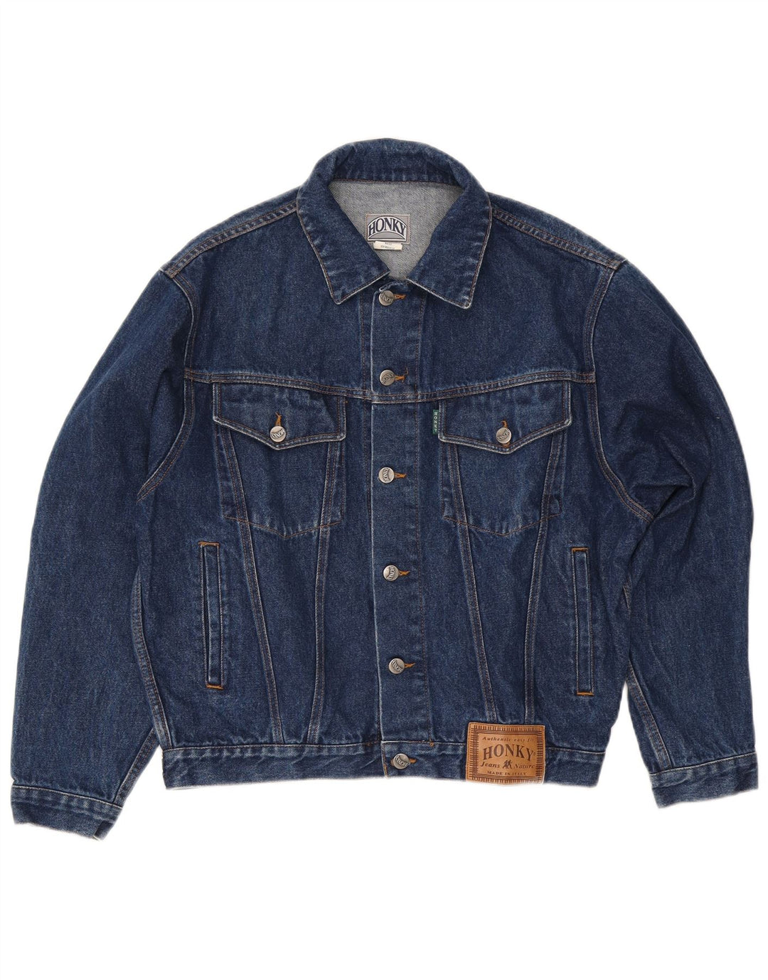 Vintage denimjakke til mænd UK 36 Lille blå bomuld