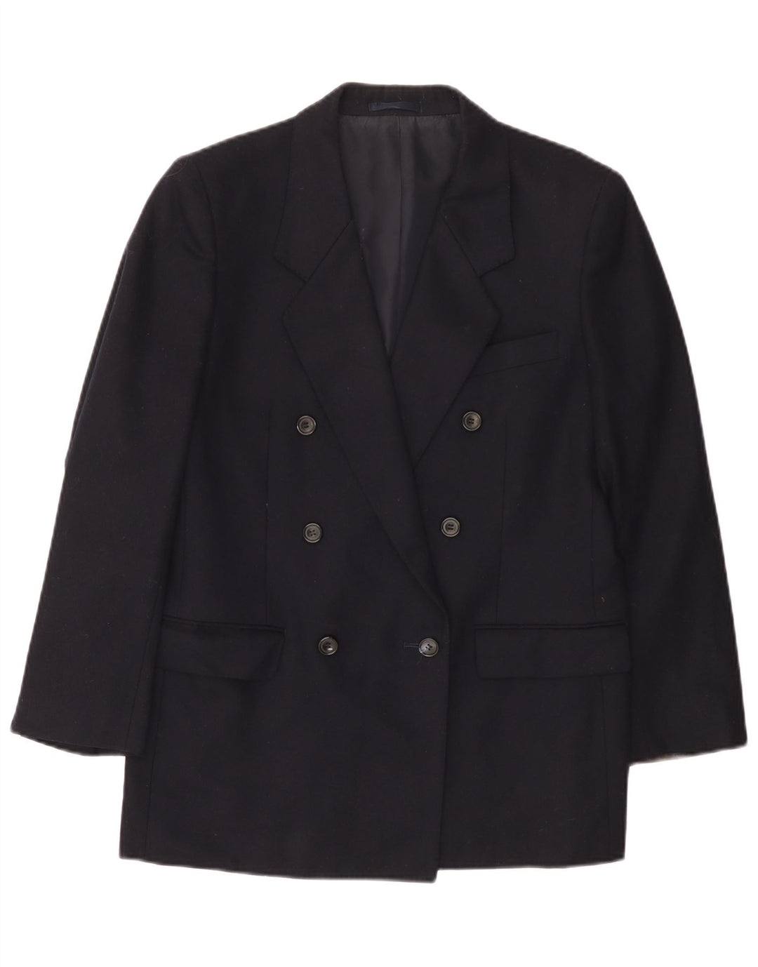 Aquascutum Herre Double Breasted Blazer Jacket UK 36 Small Navy Blue