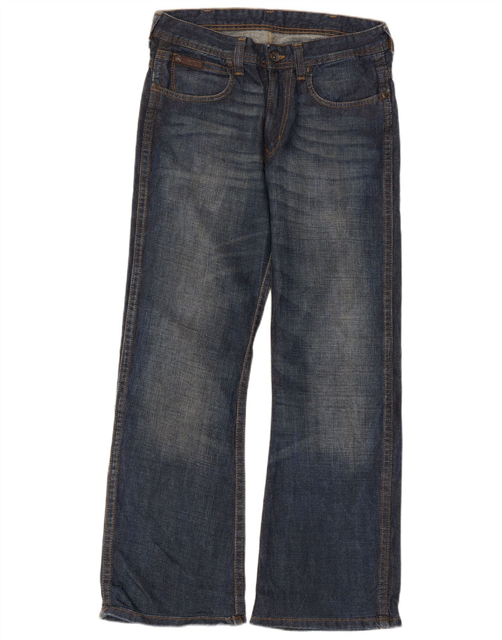 WRANGLER Dame Bootcut Jeans W31 L32 Blå Bomuld