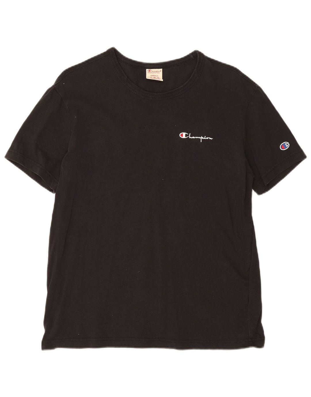Champion Herre grafisk T-shirt top lille sort bomuld