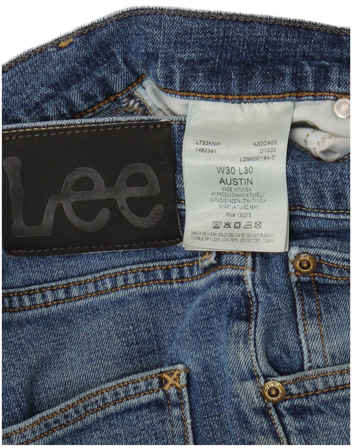 LEE Herre Austin Slim Jeans W30 L30 Blå Bomuld