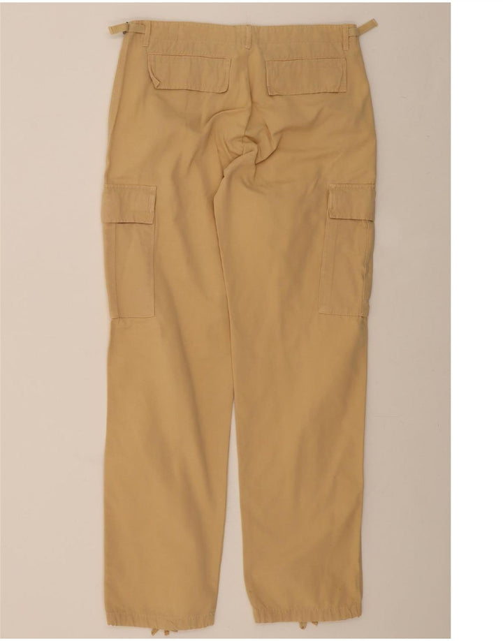 STEFANEL Mens Straight Cargo Trousers W34 L34 Beige Vintage Stefanel and Second-Hand Stefanel from Messina Hembry 