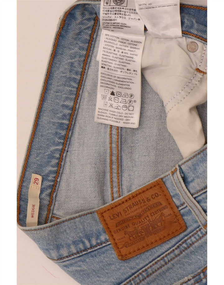 Levi's Wedgie Slim Jeans til kvinder W29 L26 blå bomuld