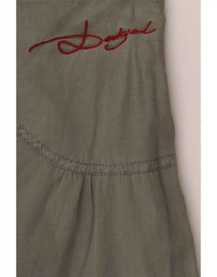 Desigual Boblenederdel til kvinder W30 Medium Khaki Floral
